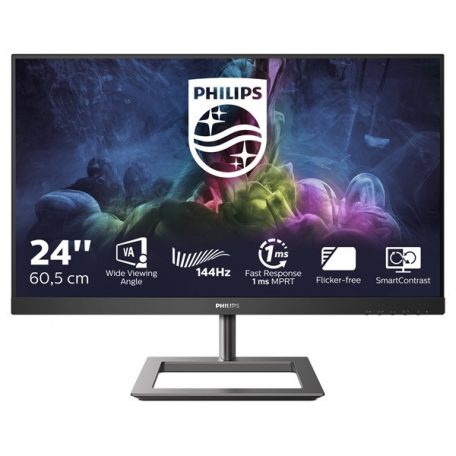 Asztali monitor, Philips Gaming 144Hz VA monitor 23.8" 242E1GAJ, 1920x1080, 16:9, 350cd/m2, 1ms, HDMI/DisplayPort, hangszóró