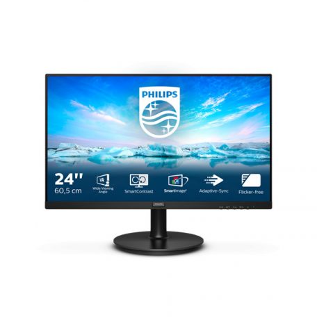 Asztali monitor, Philips monitor 23.8" 242V8LA, 1920x1080, 16:9, 250cd/m2, 4ms, VGA/HDMI/DisplayPort, hangszóró