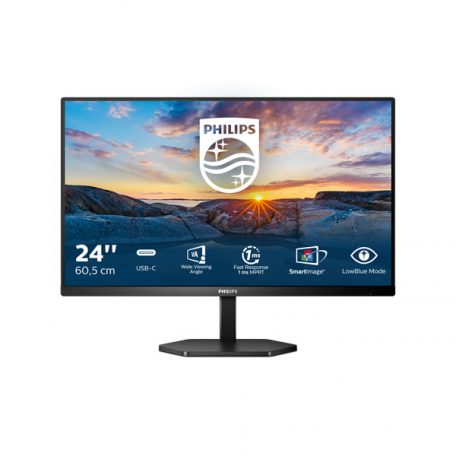 Asztali monitor, Philips IPS monitor 23.8" 24E1N3300A, 1920x1080, 16:9, 300cd/m2, 1ms, 4xUSB/HDMI/USB-C, hangszóró