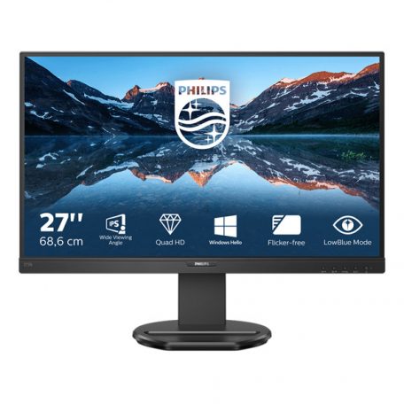 Asztali monitor, Philips IPS monitor 27" 276B9, 2560x1440, 16:9, 350cd/m2, 4ms, USB-C(+dokkoló)/4xUSB/DP/HDMI, hangszóró