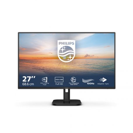 Asztali monitor, Philips IPS monitor 27" 27E1N1100A, 1920x1080, 16:9, 250cd/m2, 4ms, VGA/HDMI, hangszóró, 100Hz