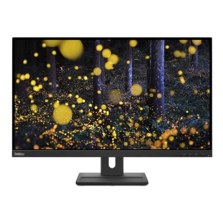 Asztali monitor, Lenovo Monitor ThinkVision E27q-20; 27" QHD 2560 x 1440 IPS, 16:9, 1000:1, 350cd/m2, 6ms, HDMI, DP