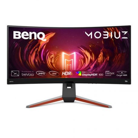 Asztali monitor, Benq 34 EX3410R MOBIUZ UWQHD VA 21:9 1ms Ívelt, Ultrawide, MOBIUZ gamer monitor"