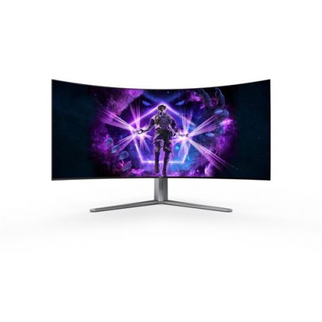 Asztali monitor, AOC 44.5" Agon Pro AG456UCZD WQHD FreeSync Premium és G-Sync USB-C 800R - OLED - 240Hz | 3 év garancia |