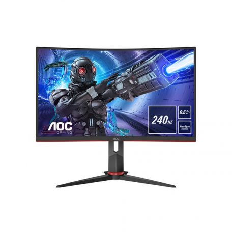 Asztali monitor, AOC Ívelt Gaming 240Hz VA monitor 27" C27G2ZE/BK, 1920x1080, 16:9, 300cd/m2, 0,5ms, 2xHDMI/DisplayPort