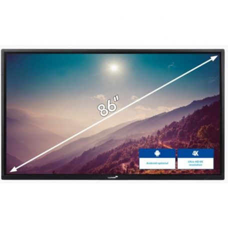 Interaktív kijelző, Legamaster E-SCREEN ETX-8620, 4K (3840 x 2160) felbontás, 86" / 206 cm képátló