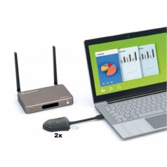   Kindermann Klick & Show K-42C USB-C szett (K40 központ + 2x K-C jeladó)