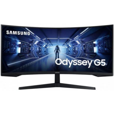 Asztali monitor, Samsung 34 LC34G55TWWPXEN UWQHD VA 21:9 1ms ívelt gamer ultrawide monitor"