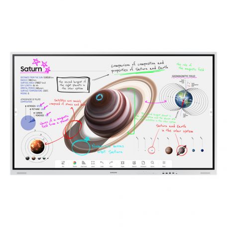 Interaktív kijelző, Samsung WM75B Flip Pro Interactive Display (75"), Fehér