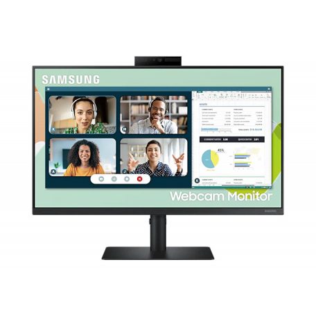 Asztali monitor, Samsung 24 LS24A400VEUXEN FHD IPS 16:9 5ms webkamerás monitor"