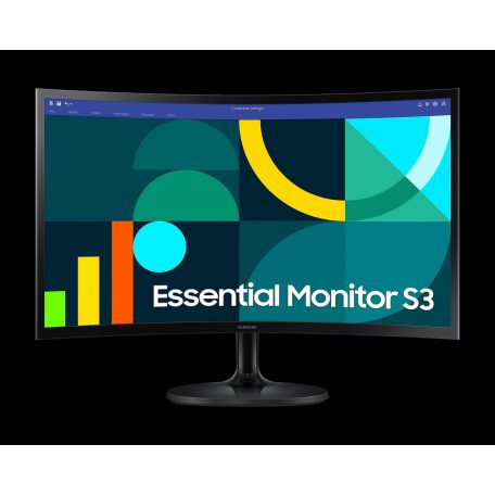 Asztali monitor, Samsung 24 LS24D360GAUXEN FHD IPS 16:9 4ms ívelt monitor