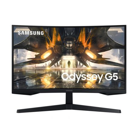 Asztali monitor, Samsung 27 LS27AG550EUXEN WQHD VA 16:9 1ms gamer Odyssey G5 monitor"