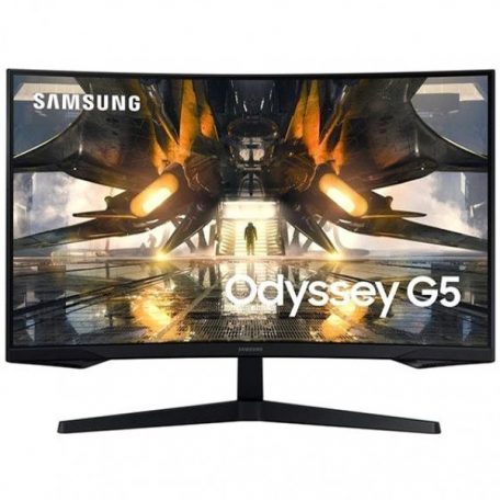 Asztali monitor, Samsung 32 LS32AG550EPXEN Odyssey G5 WQHD VA 16:9 1ms ívelt gamer monitor"