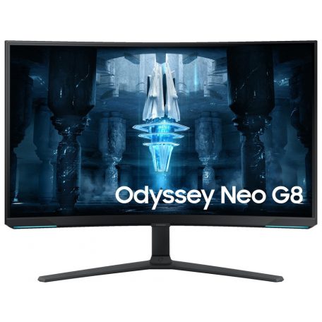 Asztali monitor, Samsung 32 LS32BG850NPXEN Odyssey Neo G8 4K UHD VA 16:9 1ms gamer ívelt monitor