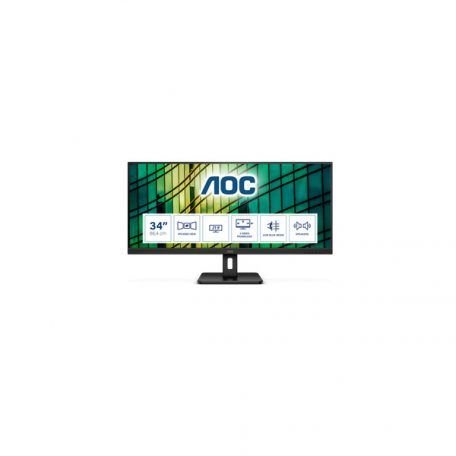 Asztali monitor, AOC IPS monitor 34" Q34E2A, 2560x1080, 21:9, 300cd/m2, 4ms, 2xHDMI/DisplayPort, hangszóró