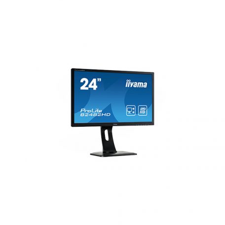 Asztali monitor, Iiyama touch IPS monitor 23.6" T2454MSC-B1AG, 1920x1080, 16:9, 250cd/m2, 4ms, VGA/HDMI/HDCP/2xUSB, hangszóró