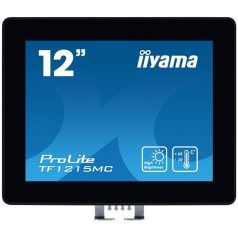   Asztali monitor, Iiyama touch monitor, 12", 1024x768, 4:3, 450cd, 28ms, 1000:1,VGA/HDMI/DP, Open frame, TF1215MC