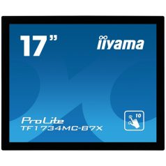   Asztali monitor, Iiyama touch monitor, 17", 1280x1024, 5:4, 315cd, 5ms, 1000:1,/HDMI/DP, Open frame, TF1734MC