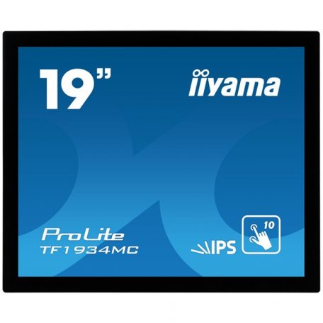 Asztali monitor, Iiyama touch monitor, 19", 1280x1024, 5:4, 315cd, 14ms, 1000:1,VGA/HDMI/DP, open frame, TF1934MC