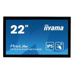   Asztali monitor, Iiyama touch monitor, 21,5", 1920x1080, 16:9, 300cd, 8ms, 1000:1,VGA/HDMI/DP, Open frame, TF2234MC