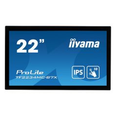   Asztali monitor, Iiyama touch monitor, 21,5", 1920x1080, 16:9, 305cd, 8ms, 1000:1,VGA/HDMI/DP, Open frame, TF2234MC