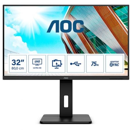 Asztali monitor, AOC 31,5" U32P2 - VA