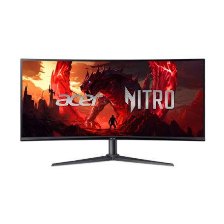 Asztali Monitor, Acer 34" Nitro ED340CUH ZeroFrame AdaptiveSync - 100 Hz |2 év garancia|